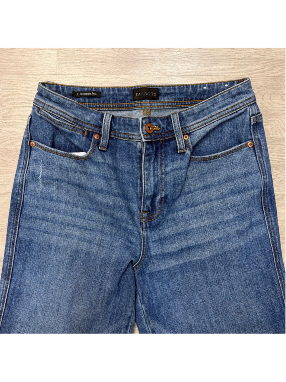 Talbots Stovepipe Cropped 25.5” Inseam Jeans Sz 2! - Picture 4 of 8